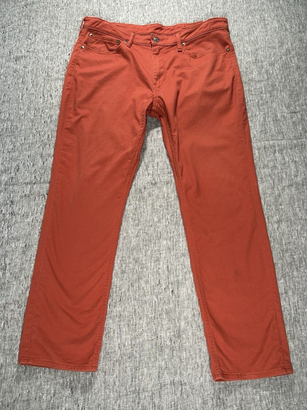 Levis 511 Commuter Pants Mens 38x30 Red Stretch 5-Pocket City Bike Cycling
